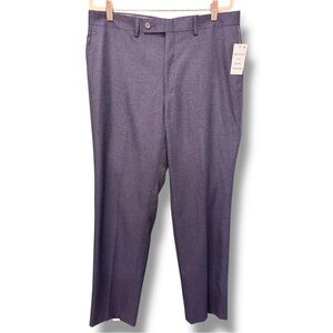 NWT. Ralph Lauren Men's Dress Pants - Dark Navy Houndstooth Pattern. Size 34x32